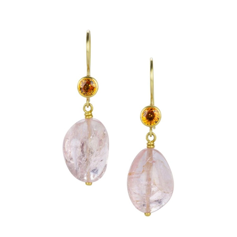 Earrings Mallary Marks | Sapphire And Tourmaline Apple & Eve Earrings