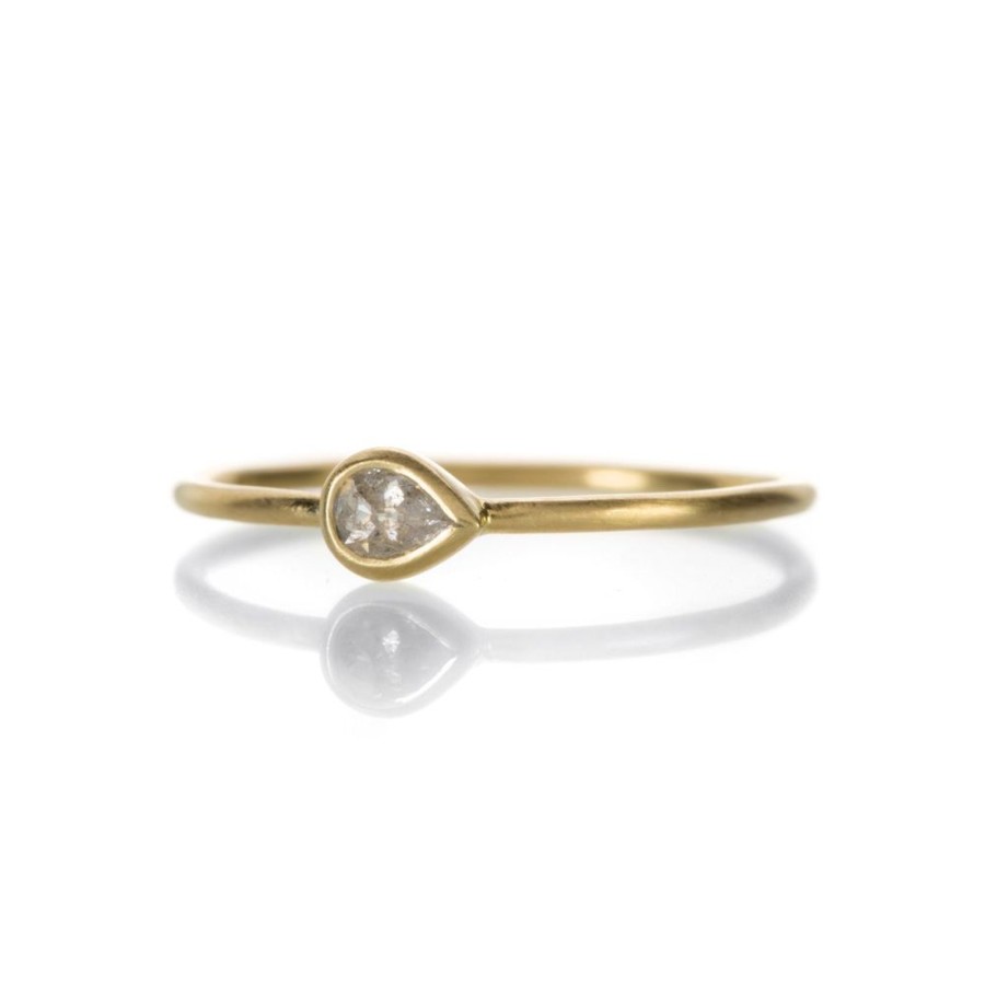 Rings Margaret Solow | Rose Cut Tiny White Diamond Ring