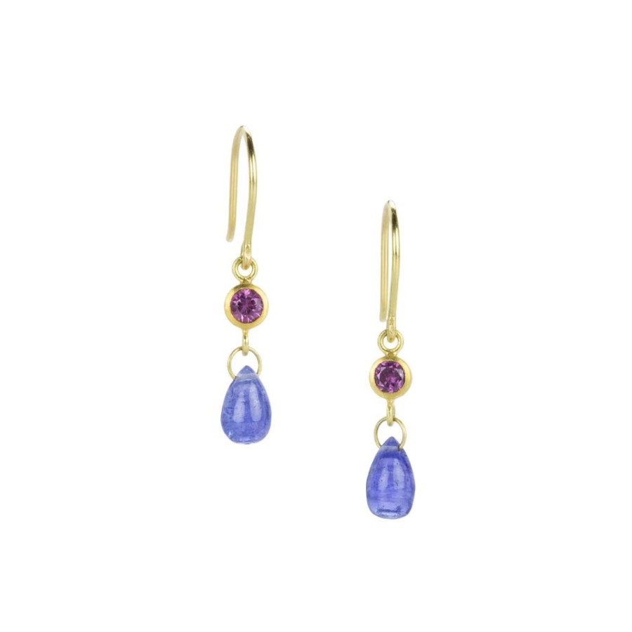 Earrings Mallary Marks | Sapphire And Tanzanite Apple & Eve Earrings