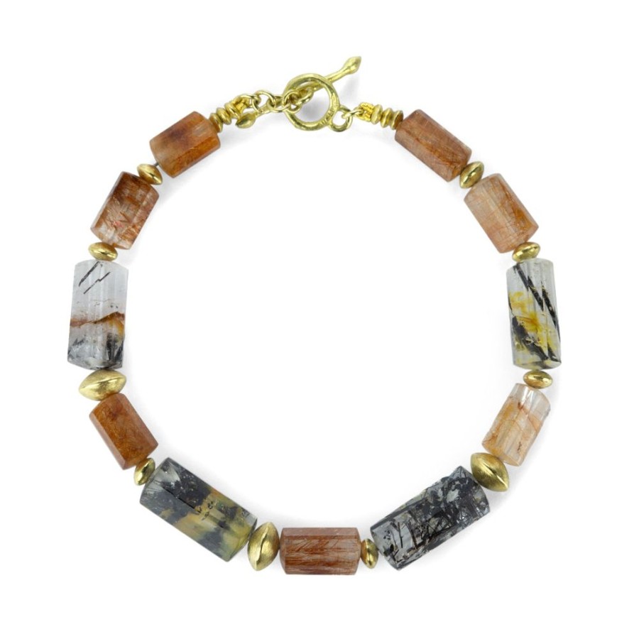 Bracelets Barbara Heinrich | Rutilated And Tourmalated Quartz Bracelet