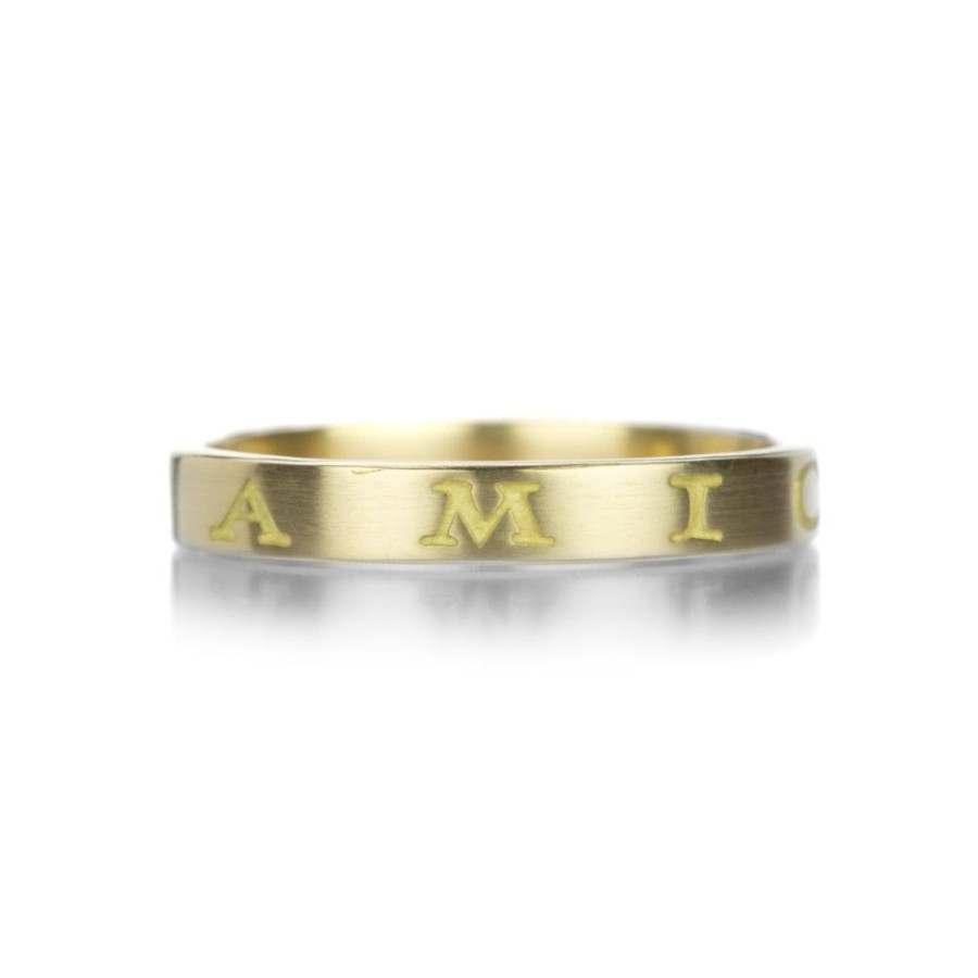 Rings Gabriella Kiss | 18K Amicitia Engraved Band