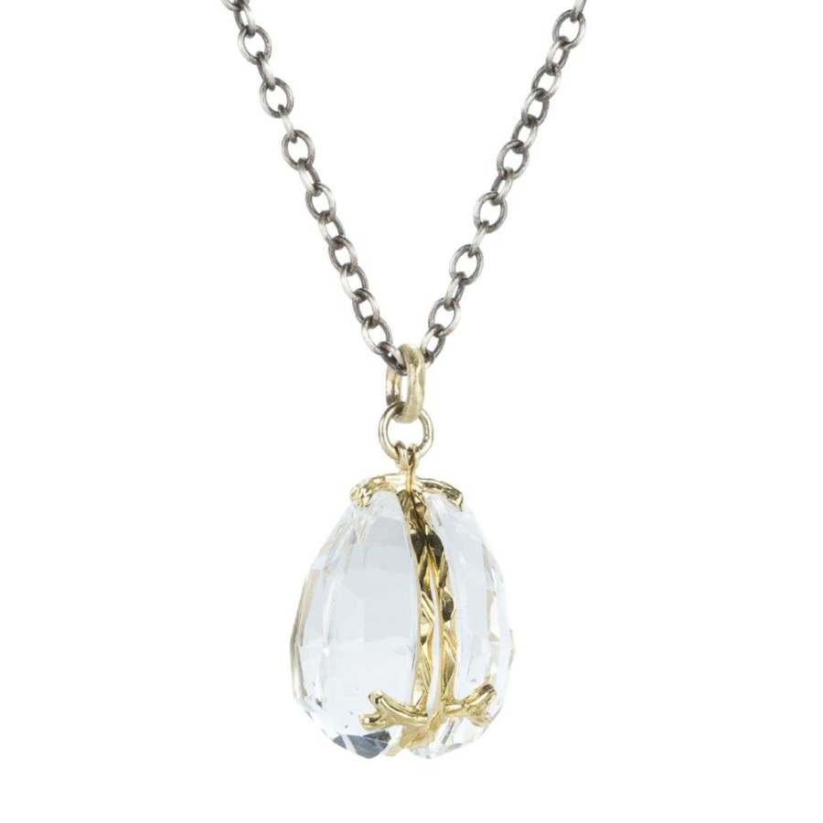 Necklaces Jamie Joseph | Twin Locket Necklace With Rock Crystal