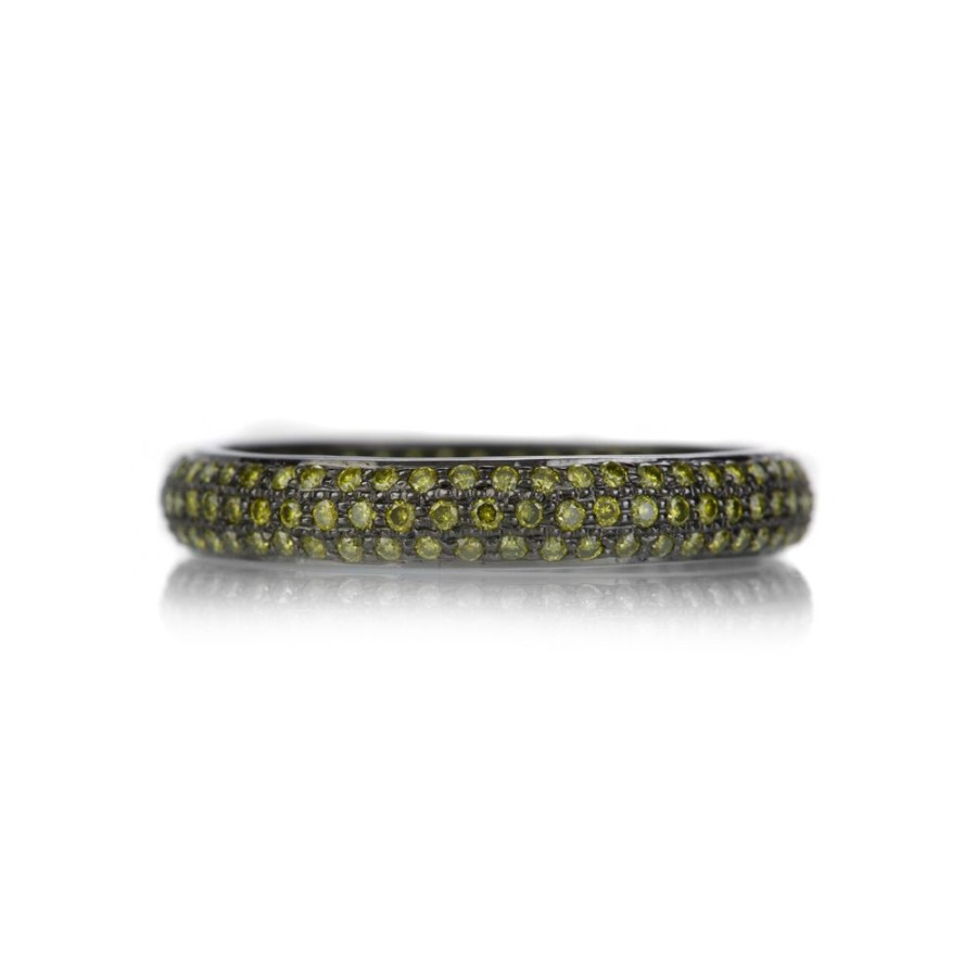 Rings Sethi Couture | Green Diamond Tire Band