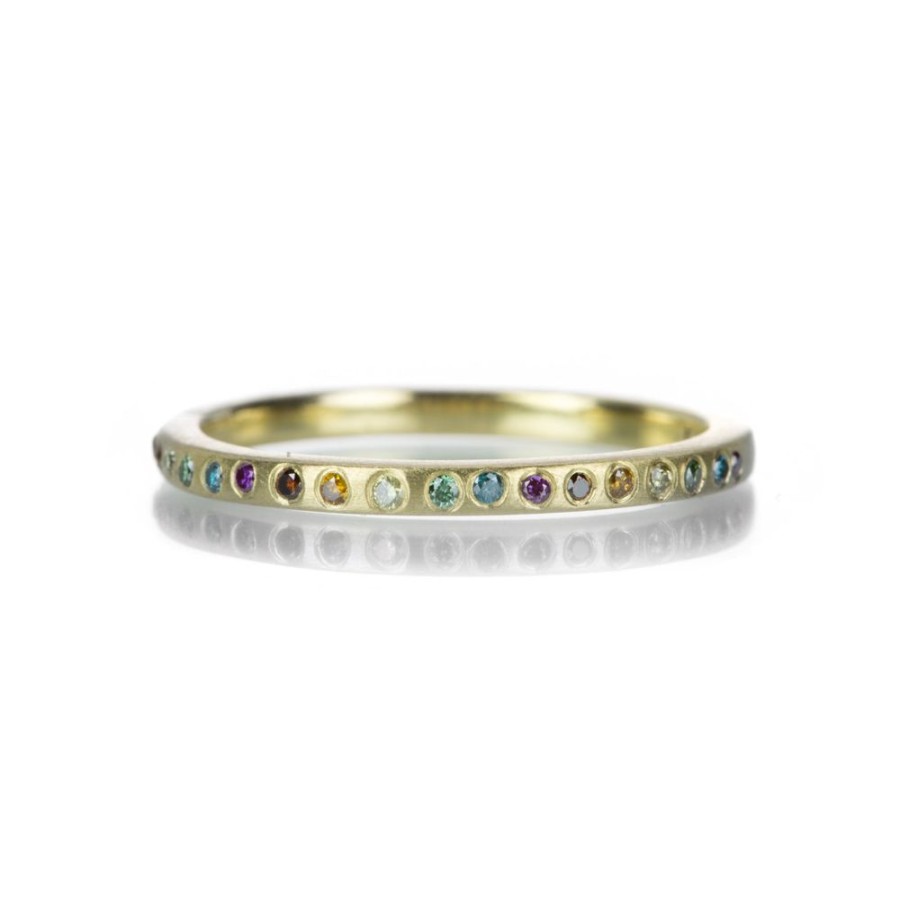 Rings Kate Maller | Half Colored Diamond Eternity Band