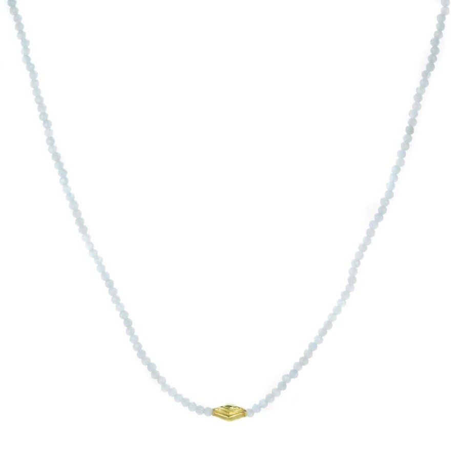 Necklaces Margaret Solow | Aquamarine Beaded Necklace