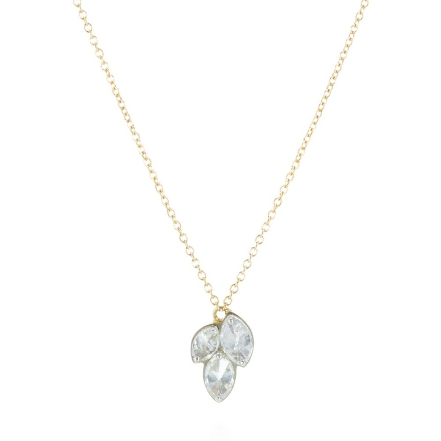 Necklaces Todd Pownell | Triple Inverted Diamond Pendant Necklace