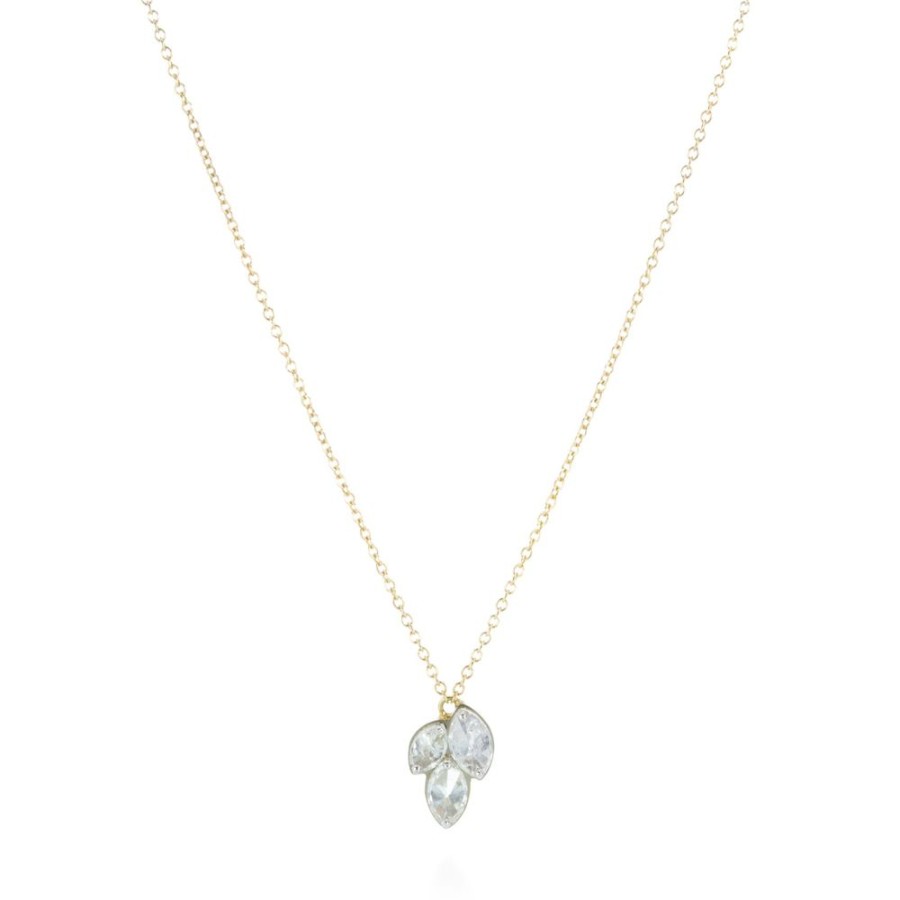 Necklaces Todd Pownell | Triple Inverted Diamond Pendant Necklace