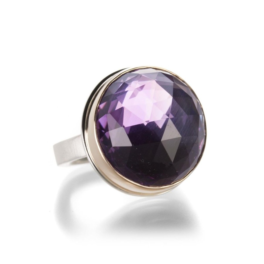 Rings Jamie Joseph | Round Rose Cut Amethyst Ring