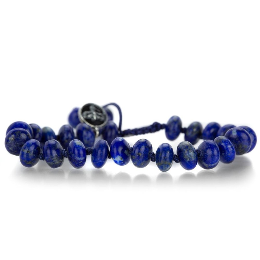 Bracelets Joseph Brooks | 8Mm Smooth Lapis Bracelet