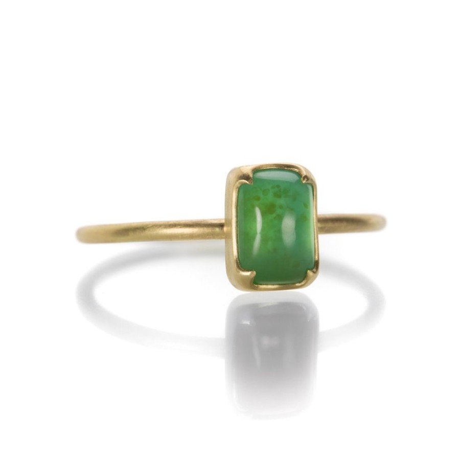 Rings Gabriella Kiss | Cushion Chrysoprase Ring