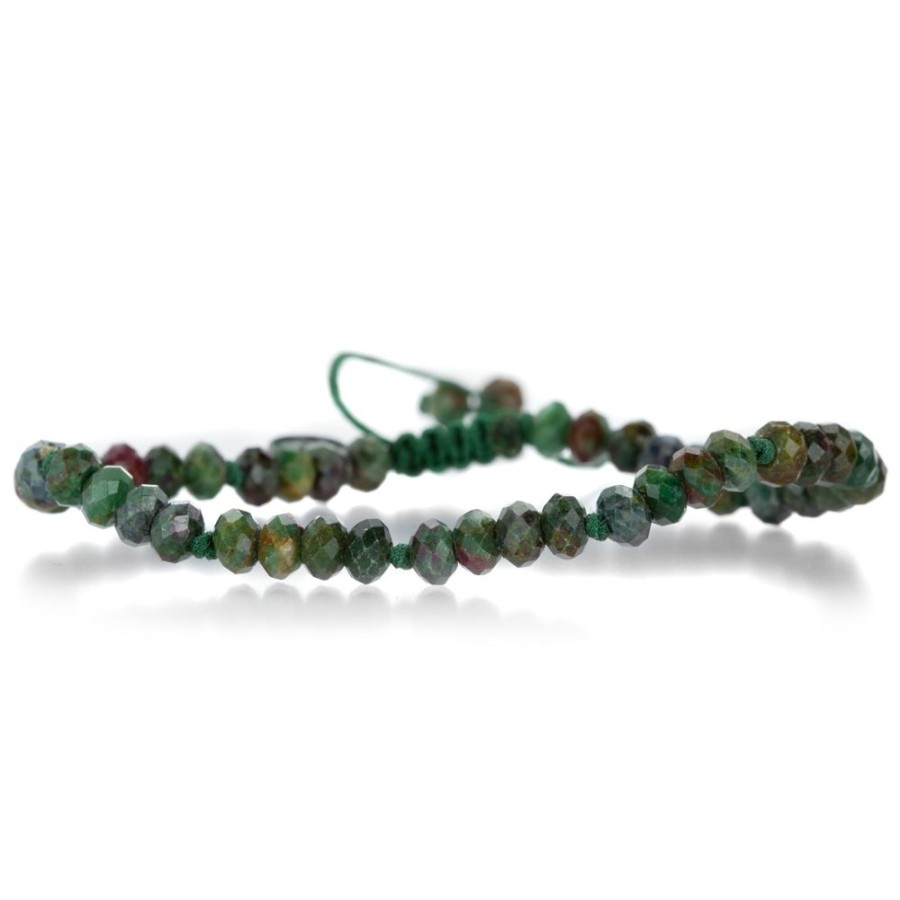 Bracelets Joseph Brooks | Faceted 4Mm Ruby Fuchsite Bracelet