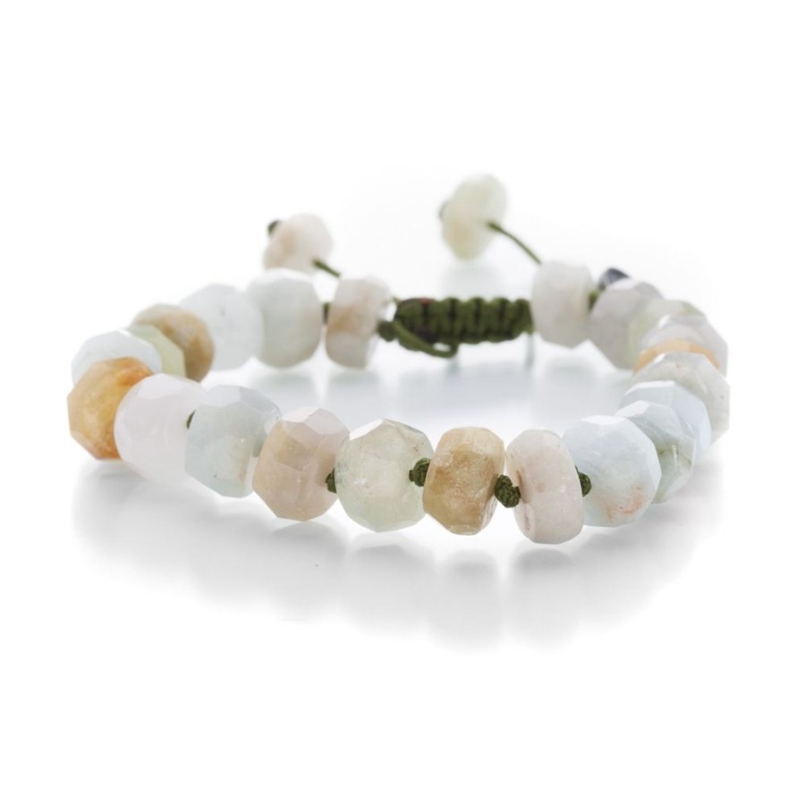 Bracelets Joseph Brooks | 8Mm Faceted Beryl Bead Bracelet