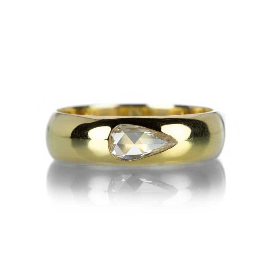 Rings Diana Mitchell | Pear Shaped Diamond Flush Band