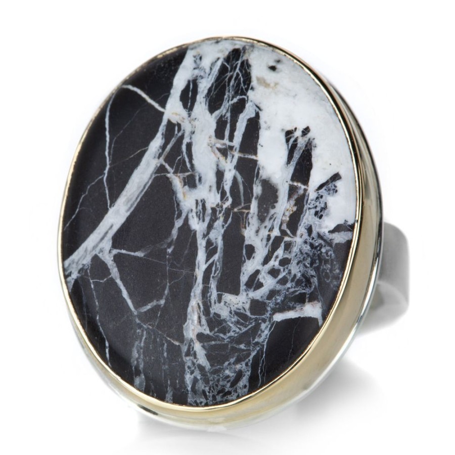 Rings Jamie Joseph | Oval White Buffalo Turquoise Ring