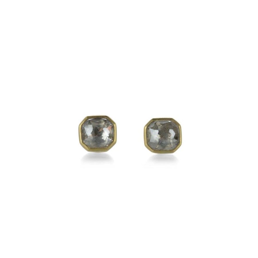 Earrings Lola Brooks | Icy Diamond Octagon Studs