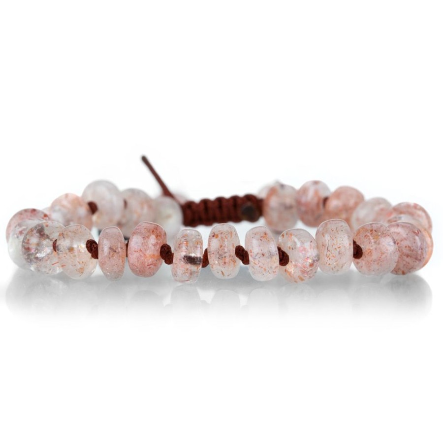 Bracelets Joseph Brooks | 8Mm Sunstone Macrame Bracelet