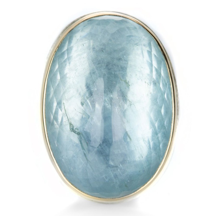 Rings Jamie Joseph | Large Oval Aquamarine Ring