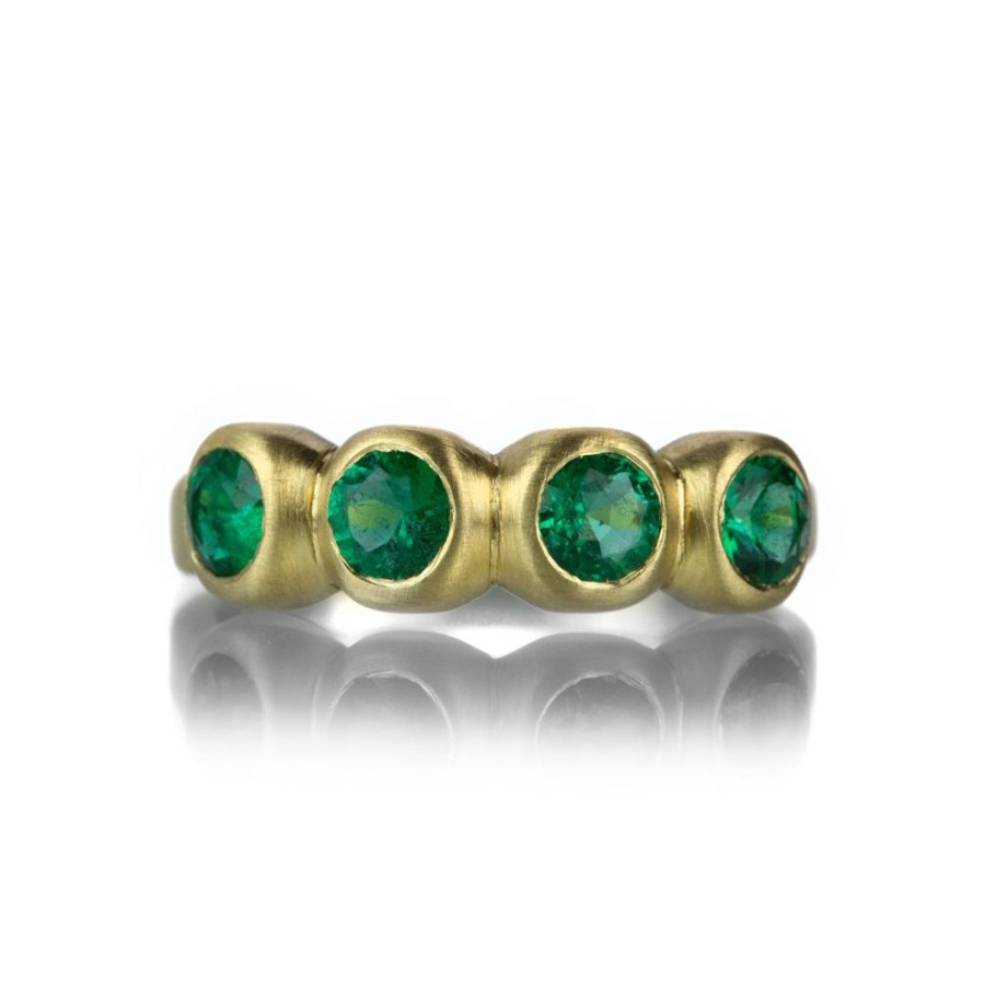 Rings Marian Maurer | 18K Large Emerald Porch Skimmer Band