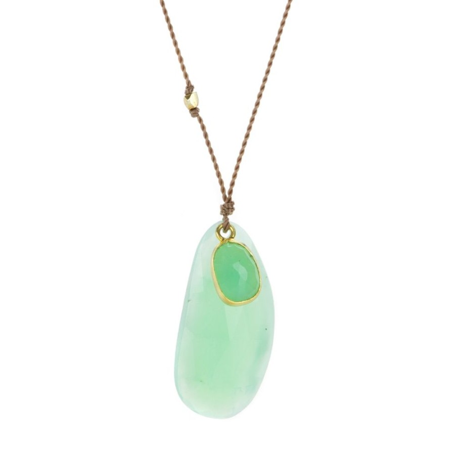 Necklaces Margaret Solow | Green Chalcedony And Chrysoprase Necklace