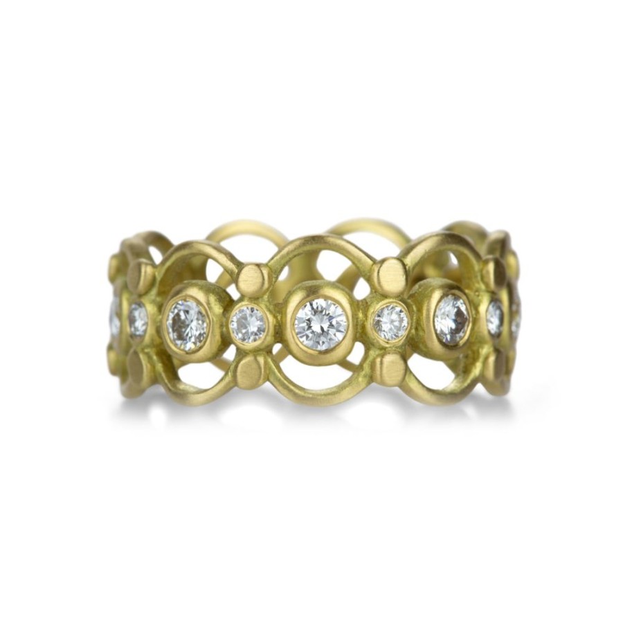 Rings Marian Maurer | Large 18K Vivi Band With Diamonds