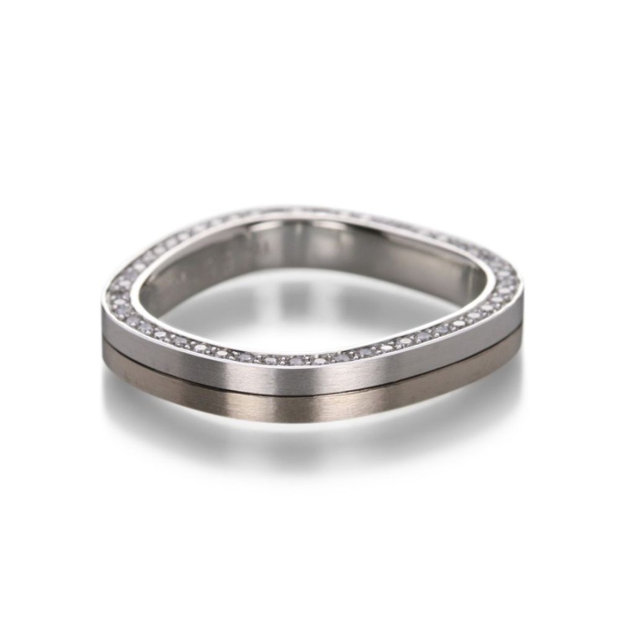 Rings Edward Burrowes | 3Mm Pave Edge Band