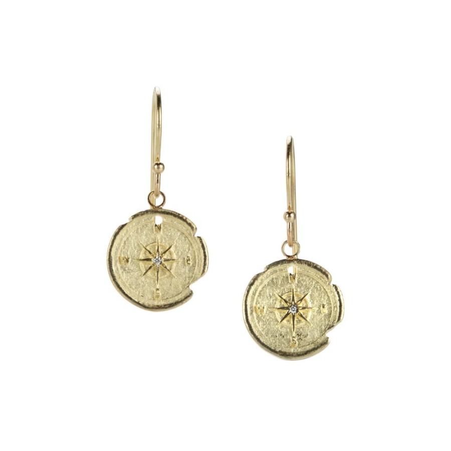 Earrings Robin Haley | Small Compass Artifact Earrings