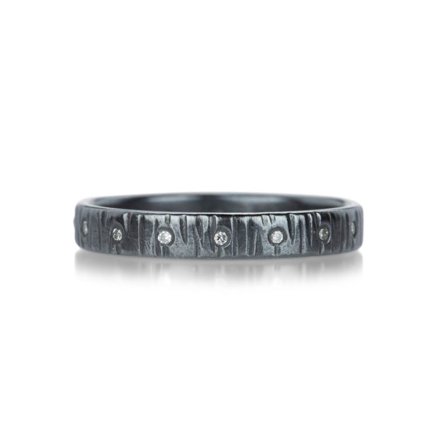 Rings Kate Maller | Oxidized Silver Aspen Wedding Band