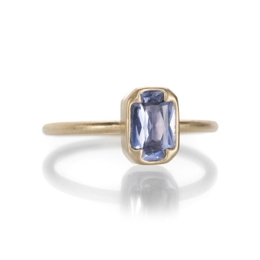 Rings Gabriella Kiss | Rectangular Blue Sapphire Ring