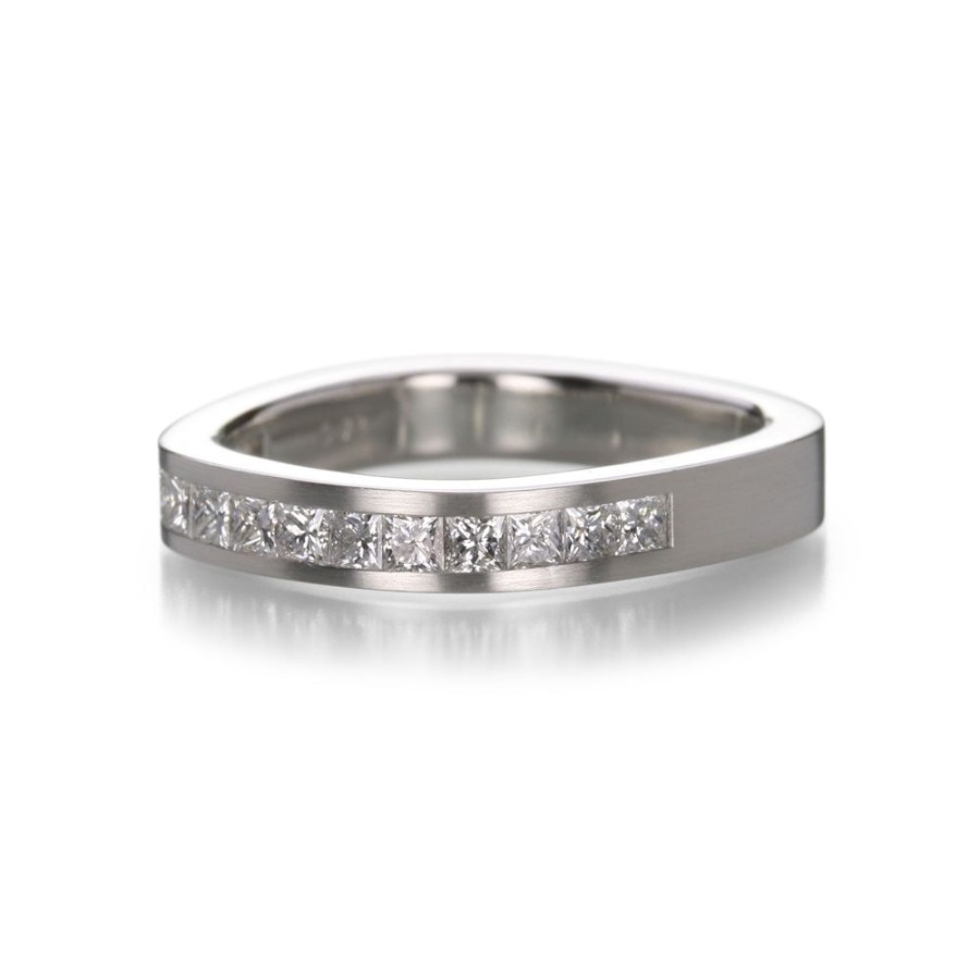 Rings Edward Burrowes | Princess Cut Channel Set Band