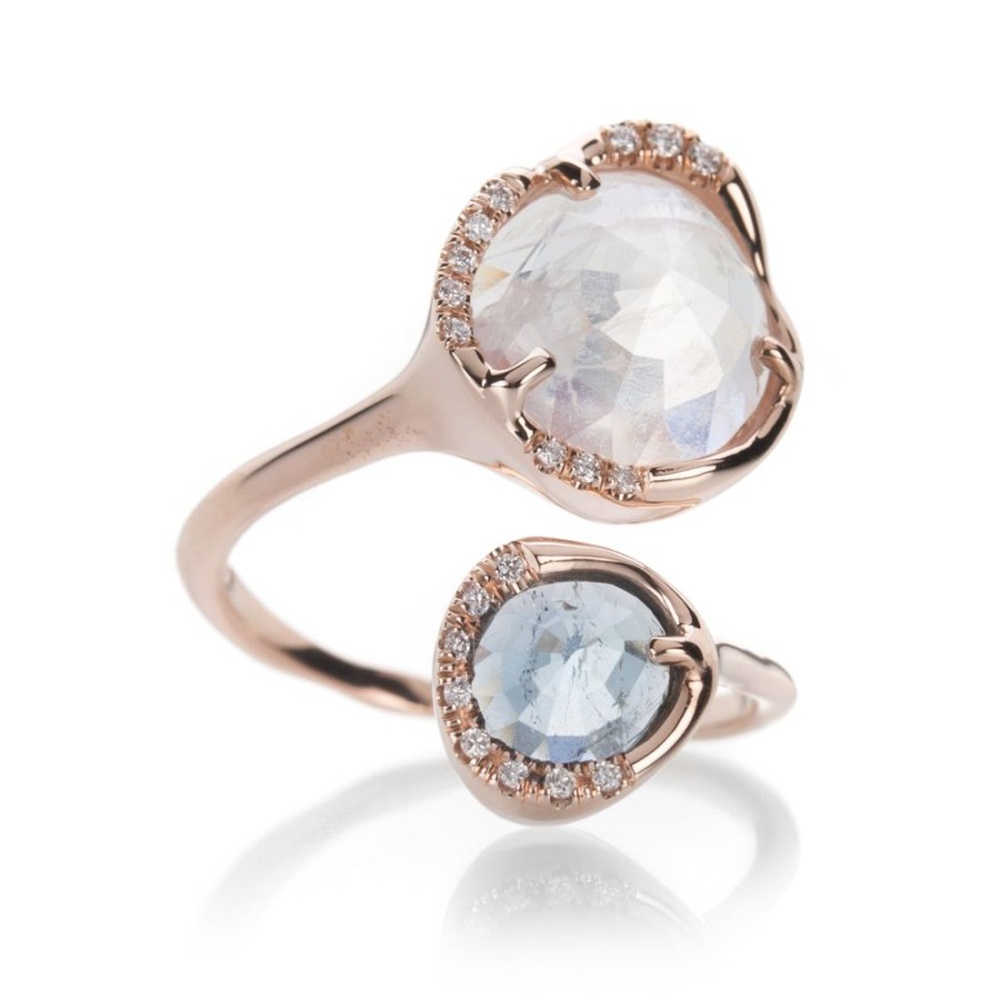 Rings Sirciam | Moonstone And Tourmaline Ocular Ring