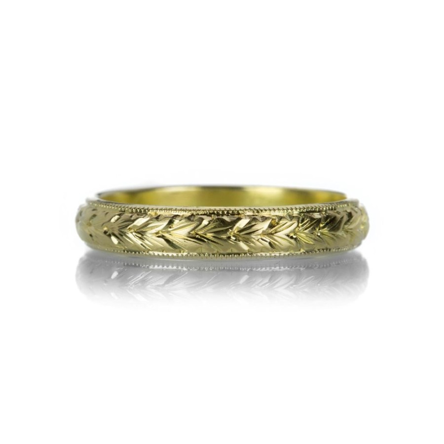 Rings Diana Mitchell | Hand Engraved Wheat Band