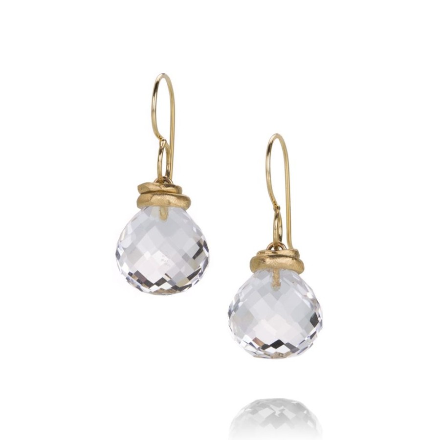 Earrings Jamie Joseph | Faceted Rock Crystal Drop Earrings