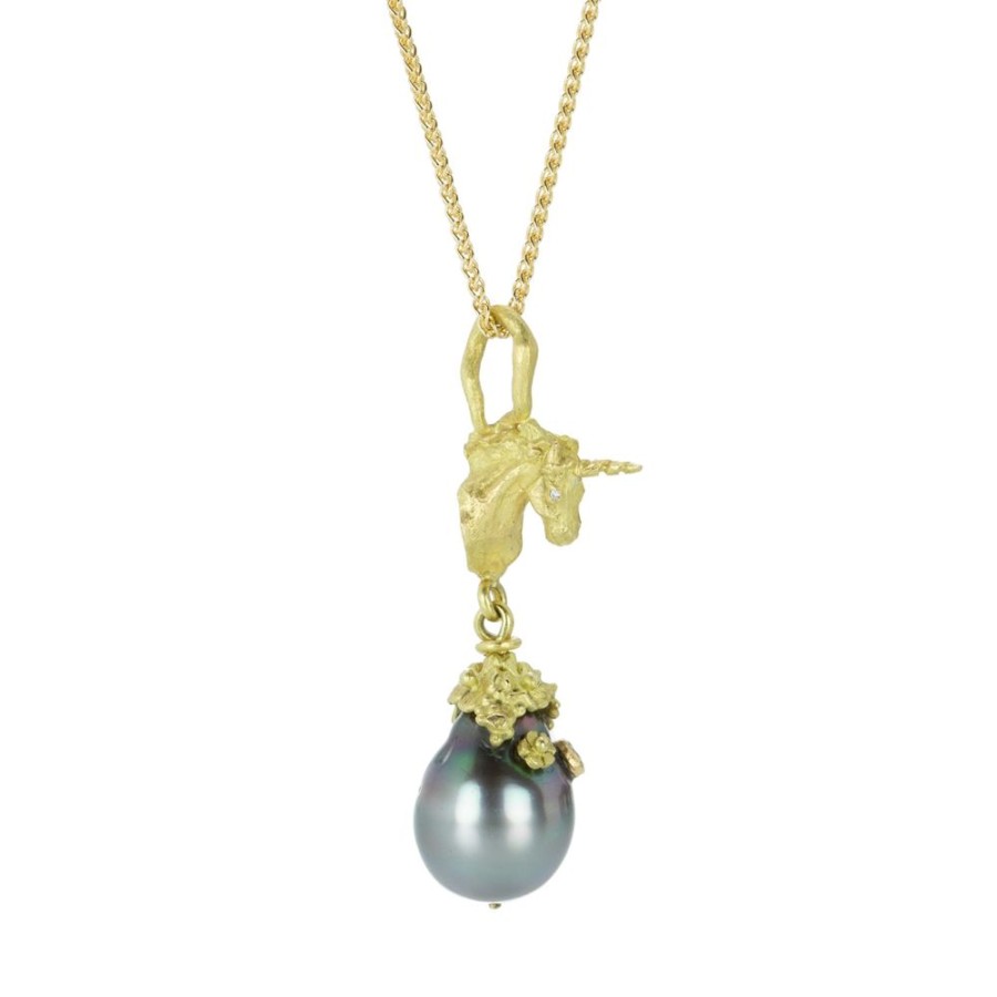 Necklaces Lene Vibe | Unicorn Tahitian Pearl Pendant (Pendant Only)