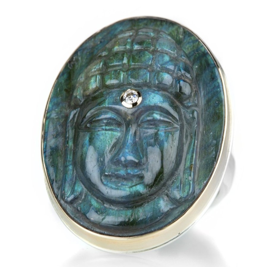 Rings Jamie Joseph | Carved Labadorite Buddha Ring