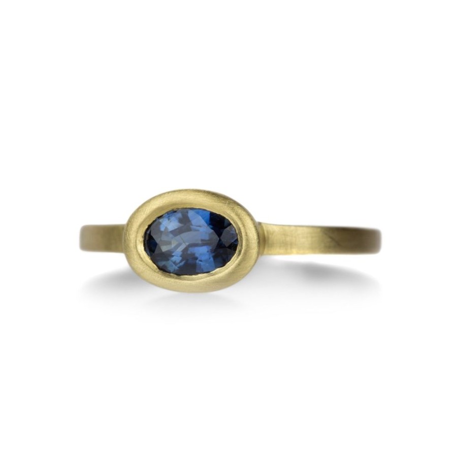 Rings Marian Maurer | Oval Blue Sapphire Callista Ring