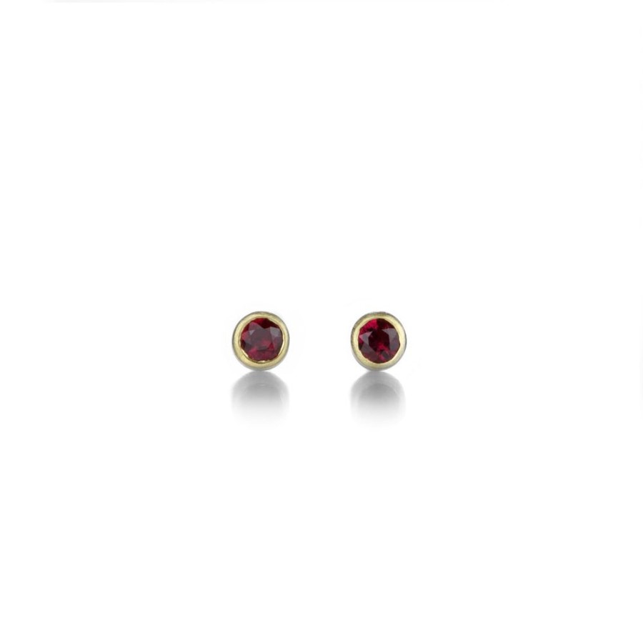 Earrings Marian Maurer | Teeny Ruby Studs