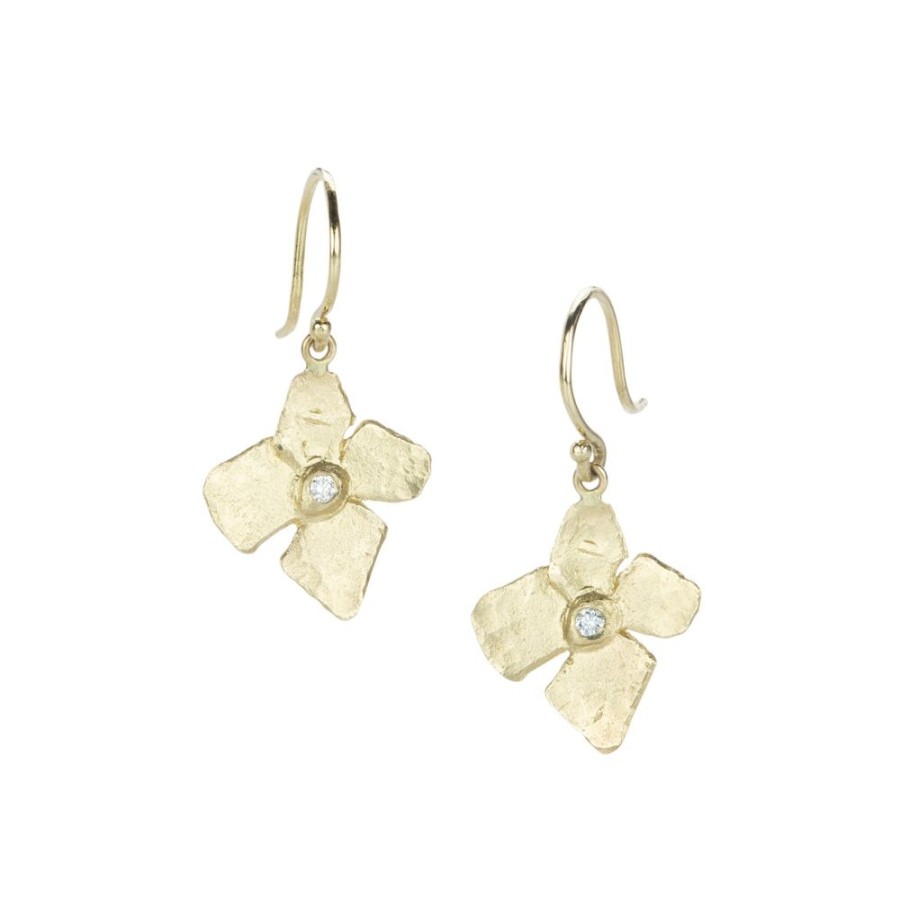 Earrings Victoria Cunningham | Hydrangea Drop Diamond Earring