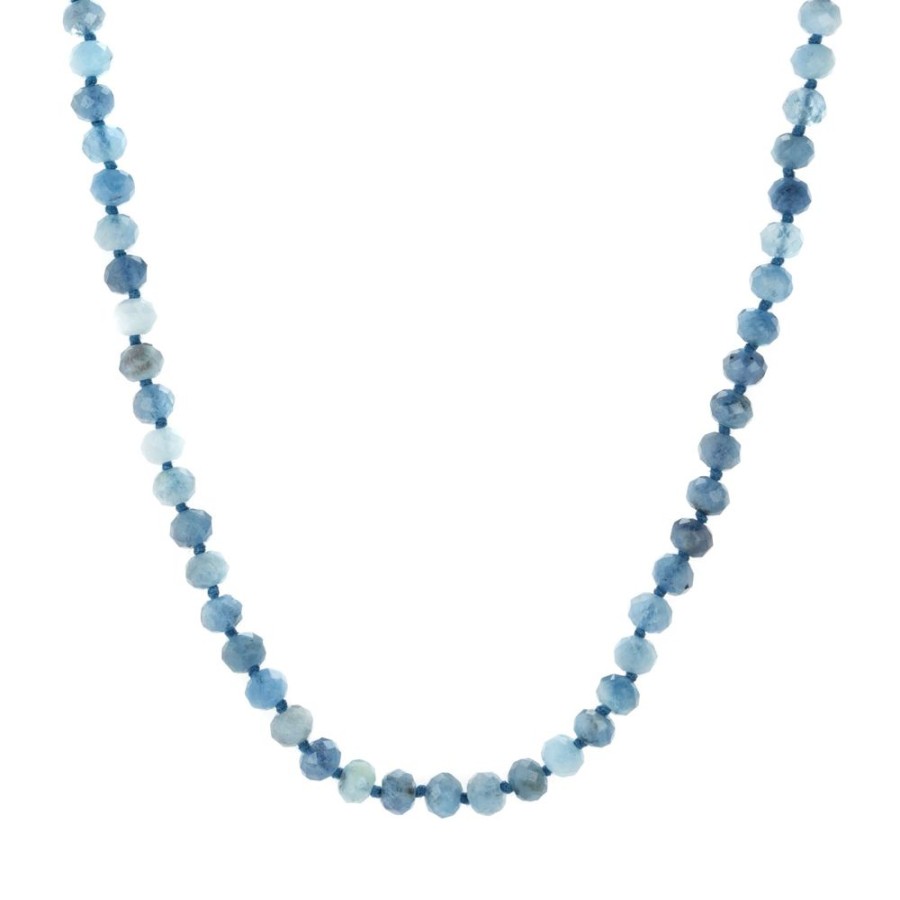 Necklaces Joseph Brooks | Beaded Aquamarine Necklace