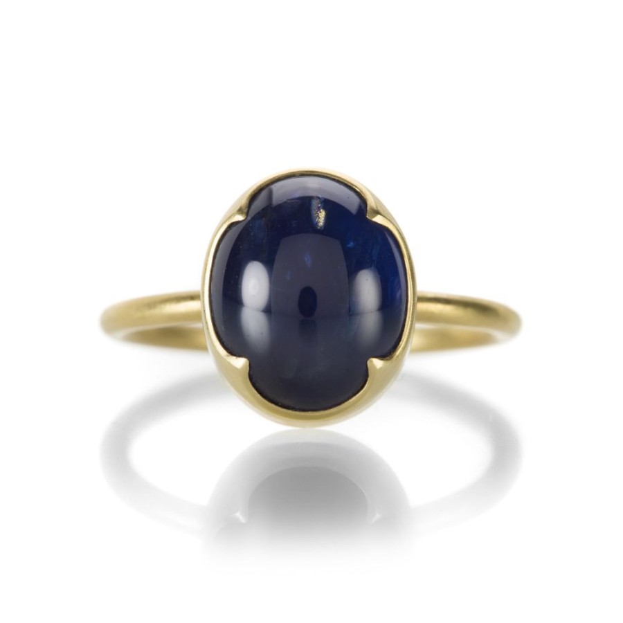 Rings Gabriella Kiss | Oval Dark Blue Sapphire Ring