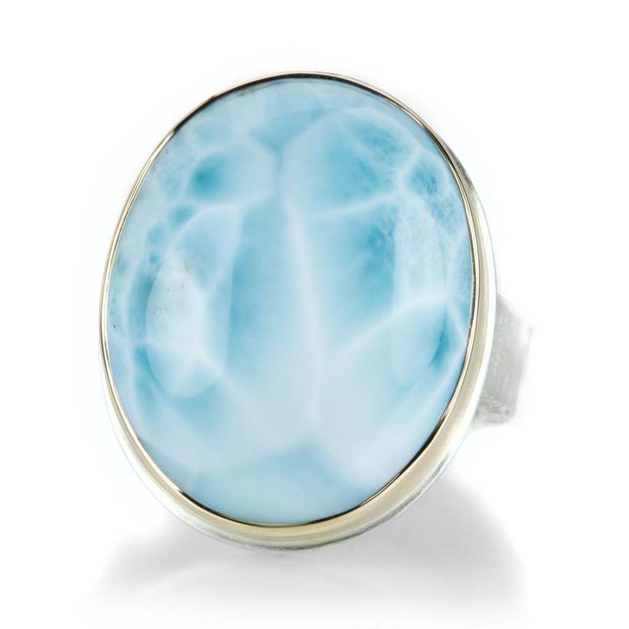 Rings Jamie Joseph | Oval Larimar Ring