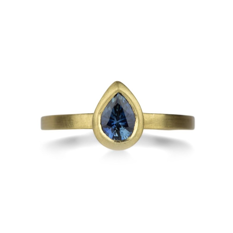 Rings Marian Maurer | Pear Shaped Blue Sapphire Callista Ring