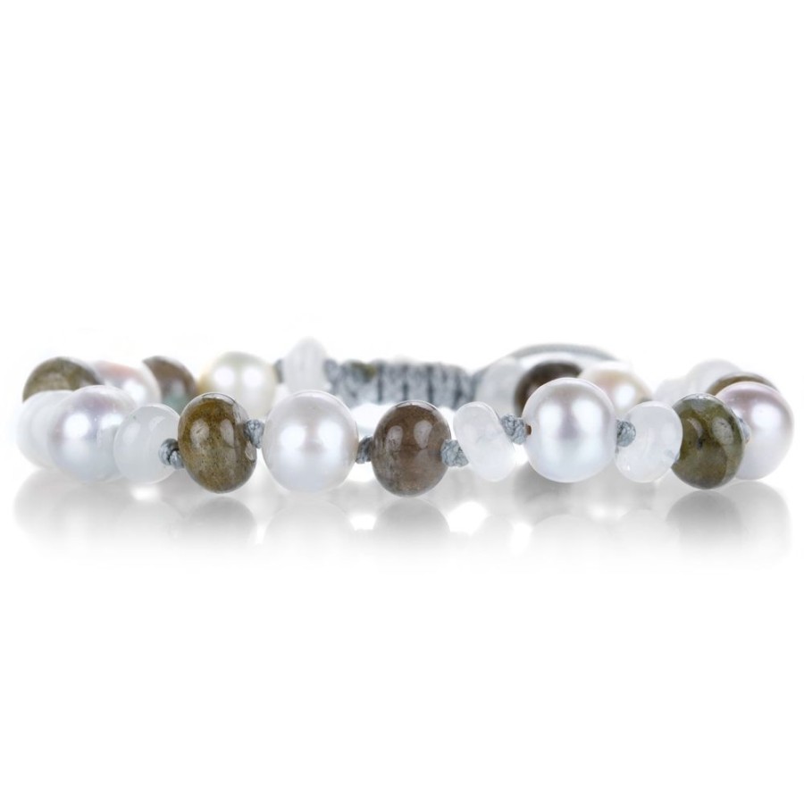 Bracelets Joseph Brooks | Moonstone, Labradorite And Pearl Bracelet