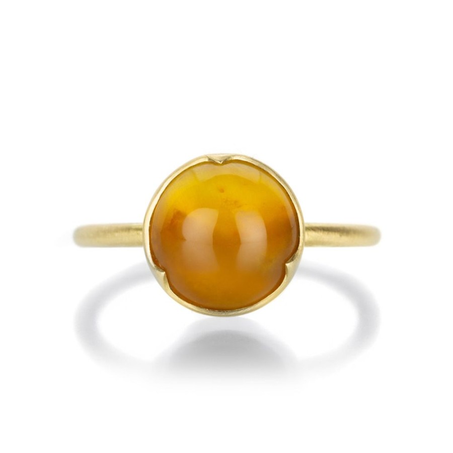 Rings Gabriella Kiss | Round Yellow Opal Ring