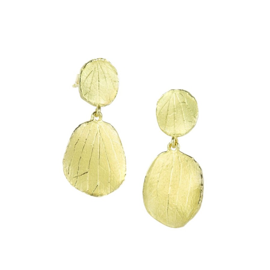 Earrings Barbara Heinrich | 18K Yellow Gold Double Petal Earrings