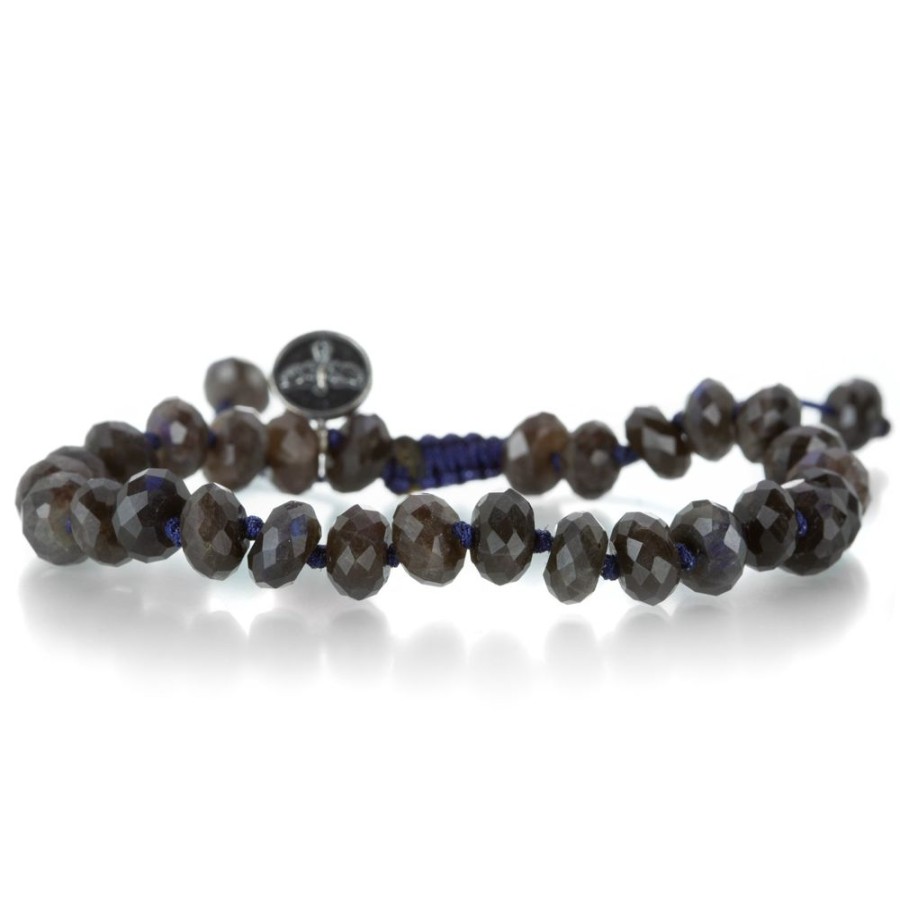 Bracelets Joseph Brooks | 8Mm Faceted Dark Labradorite Bracelet