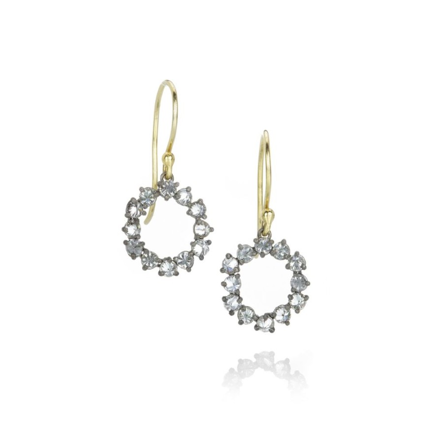 Earrings Todd Pownell | Inverted Diamond Circle Drop Earrings