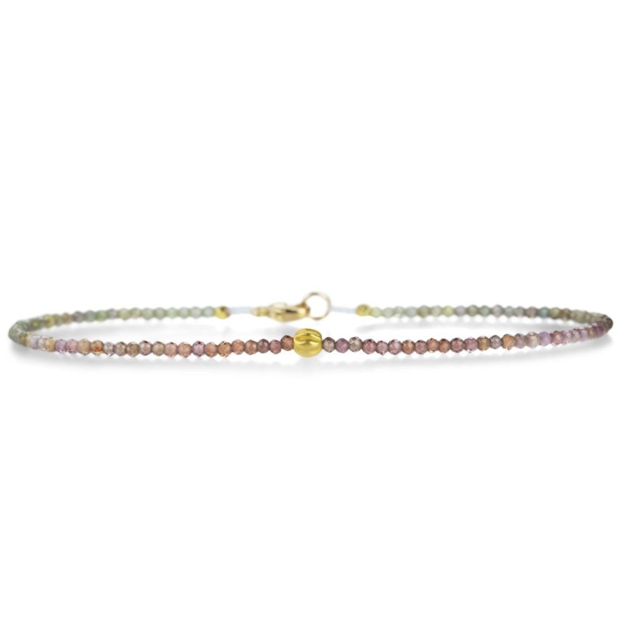 Bracelets Margaret Solow | Multicolored Sapphire And Gold Bead Bracelet