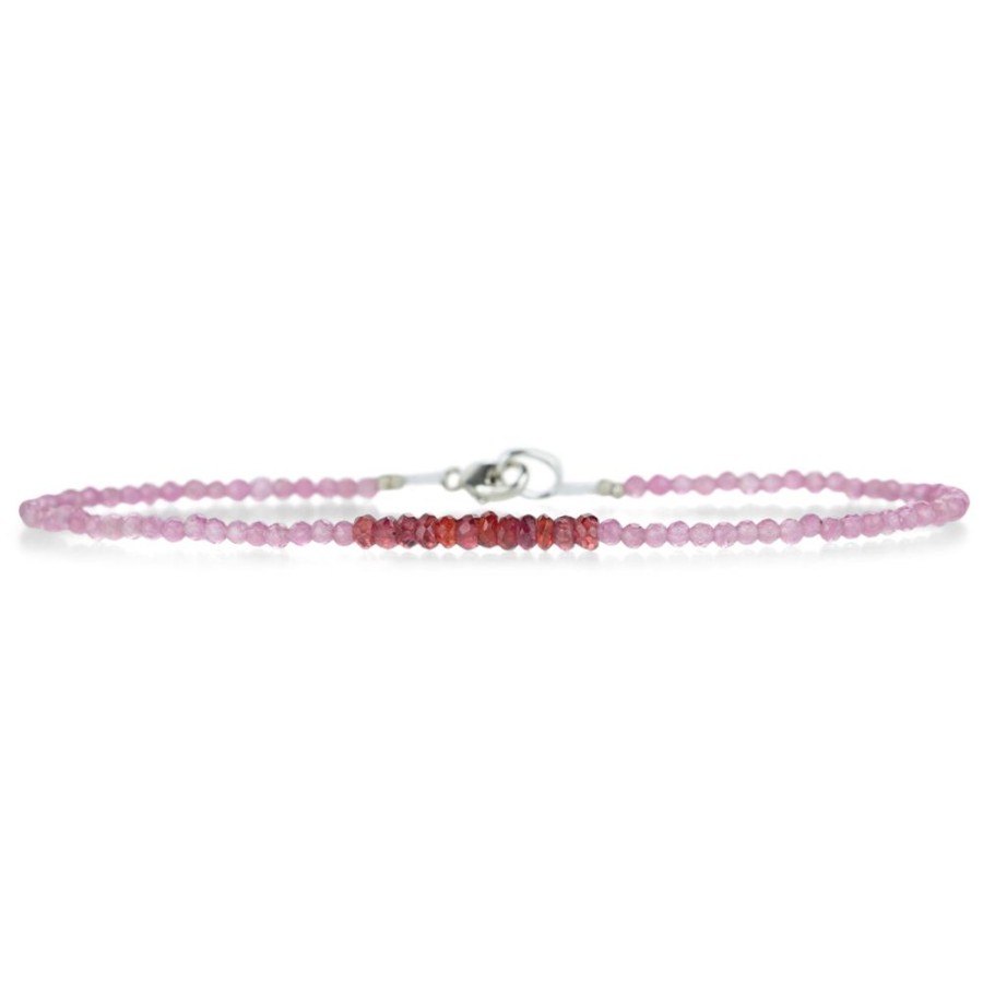 Bracelets Margaret Solow | Pink Tourmaline And Red Sapphire Bracelet