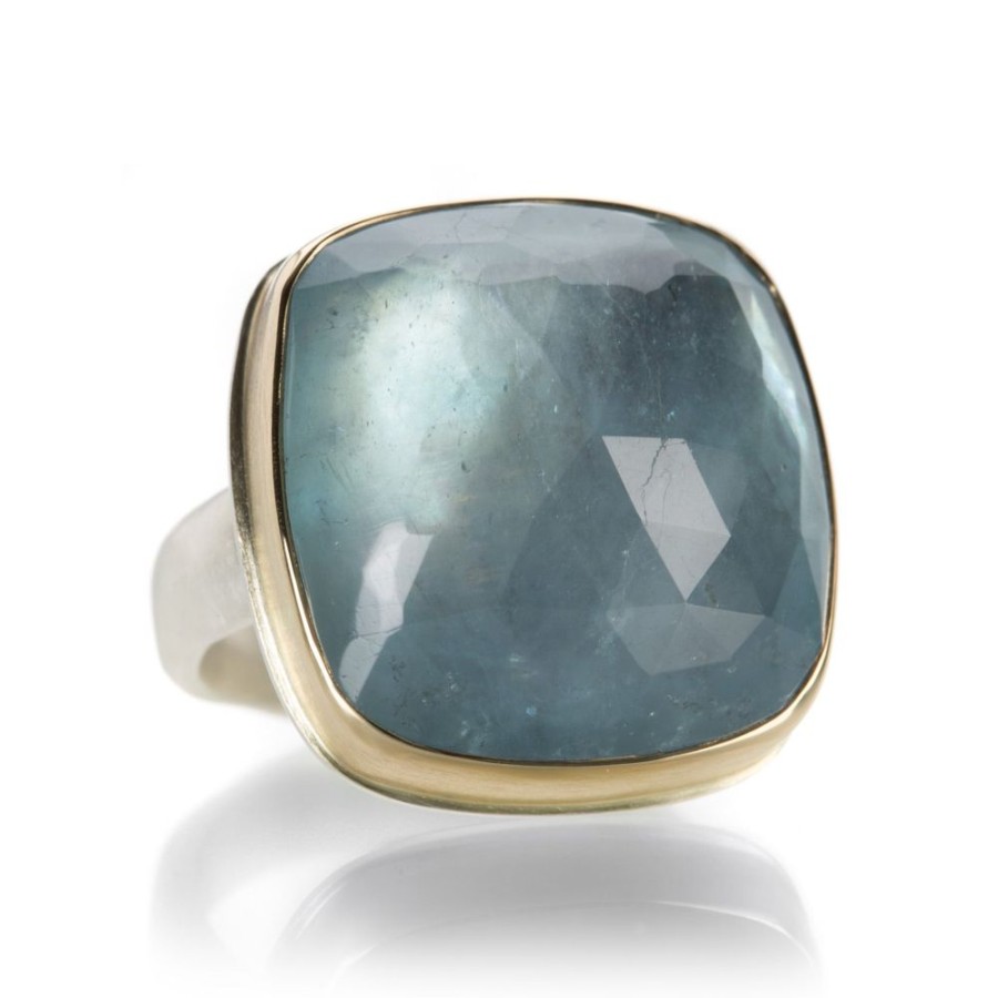 Rings Jamie Joseph | Square Rose Cut Aquamarine Ring