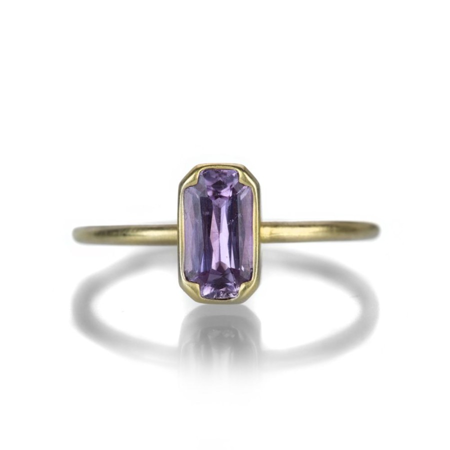 Rings Gabriella Kiss | Emerald Cut Mauve Sapphire Ring